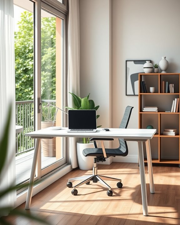 innovative balcony office space