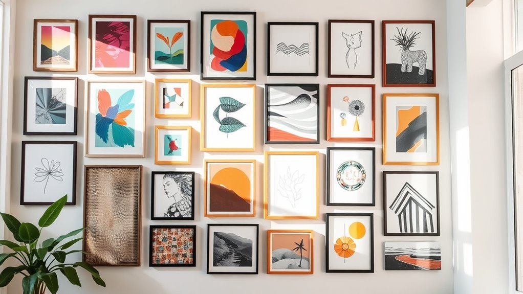 inspirational art wall ideas