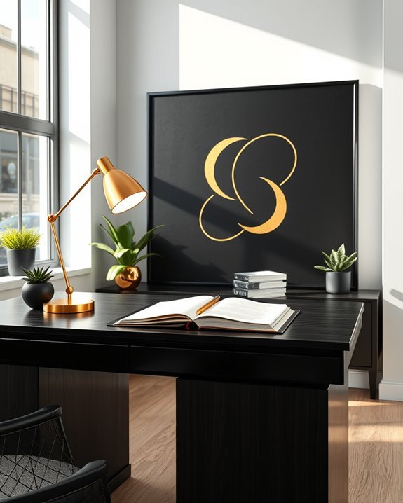 inspiring black and gold