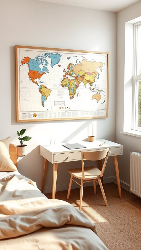 inspiring world map decor