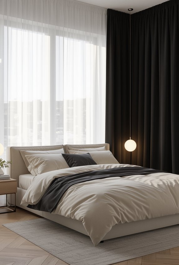 install blackout curtains for sleep