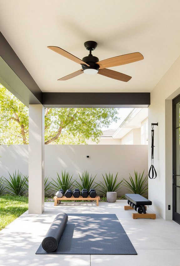 install ceiling or misting fans
