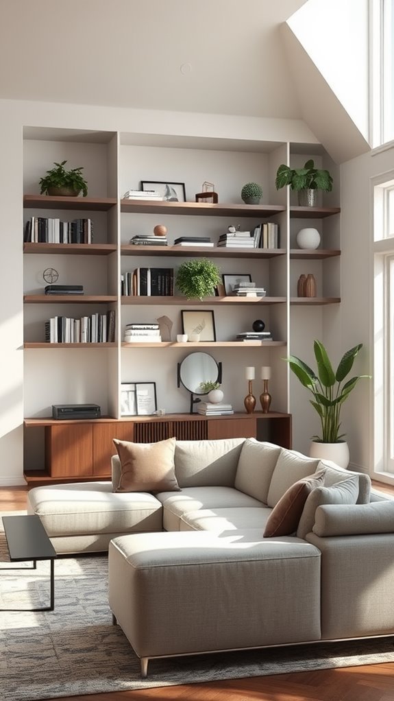 install custom wall shelves