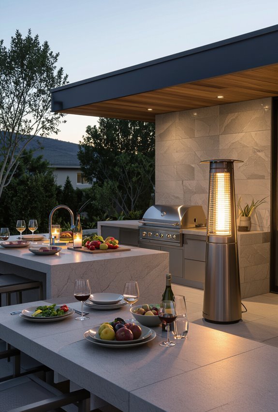 install electric or propane heaters