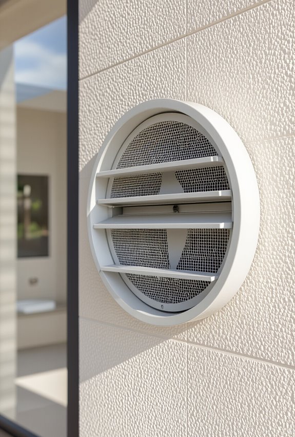 install exterior one way damper