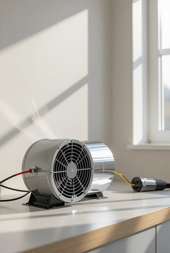 install insulated inline booster fan