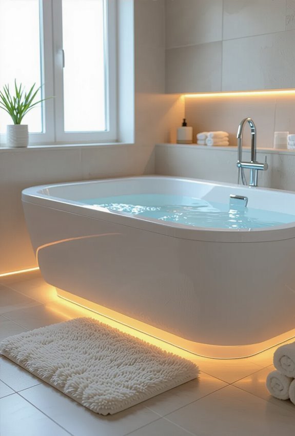 instantly warm radiant tile floors