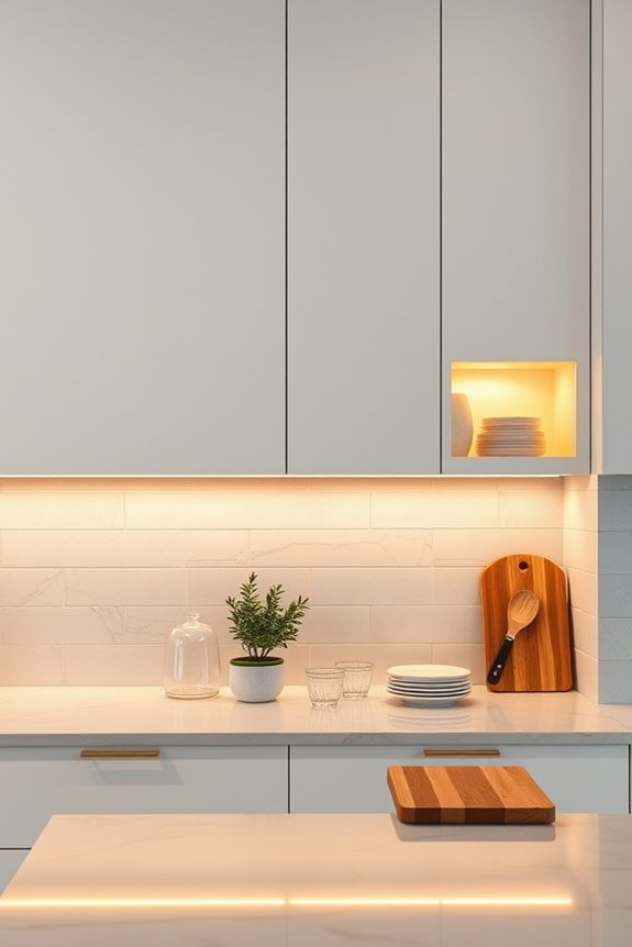 integrated lighting for cabinetry