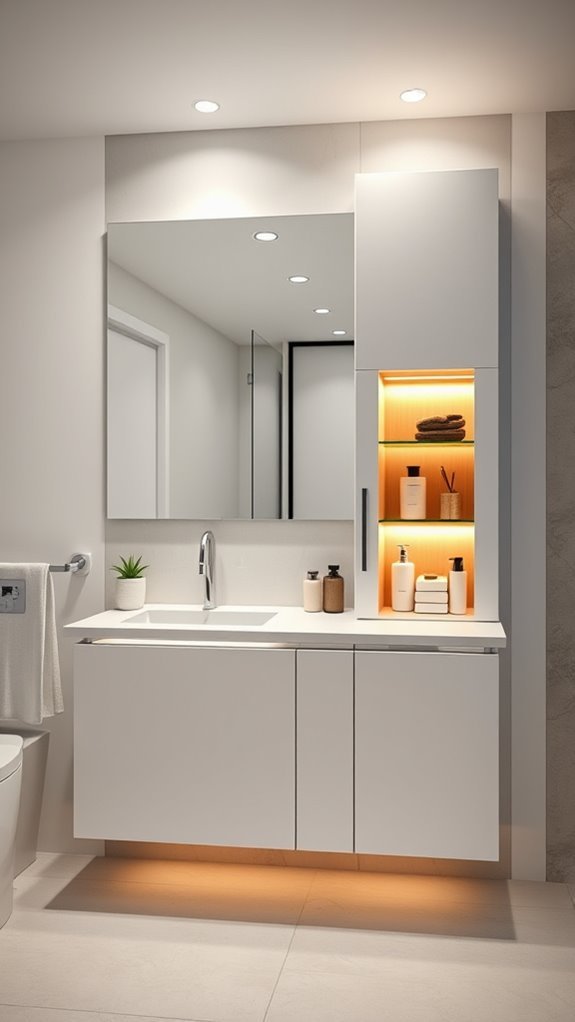 integrated lighting for cabinets