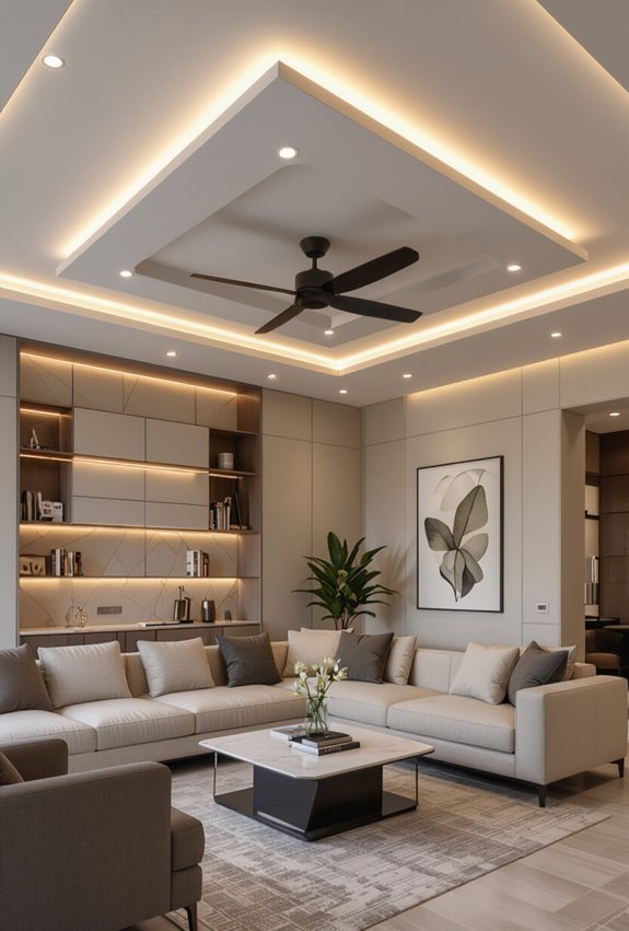 integrated recessed ceiling fans