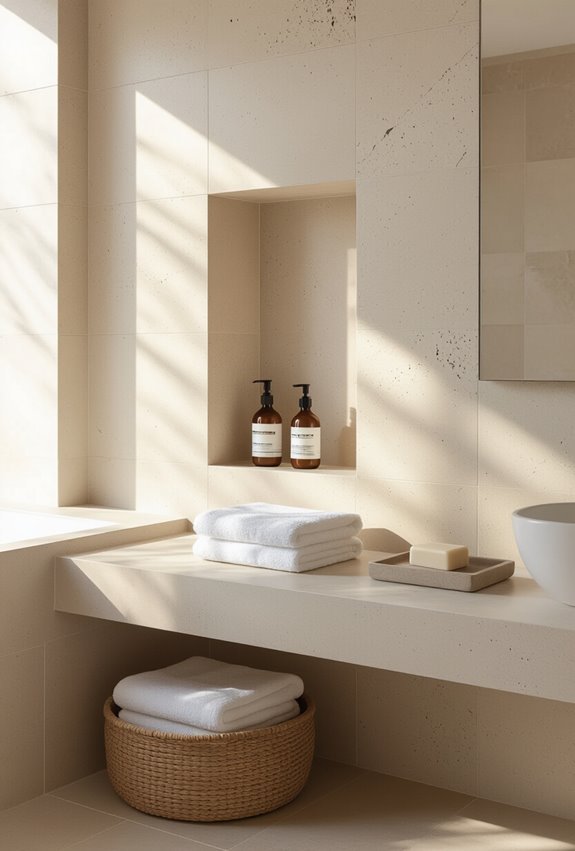integrated recessed storage niches