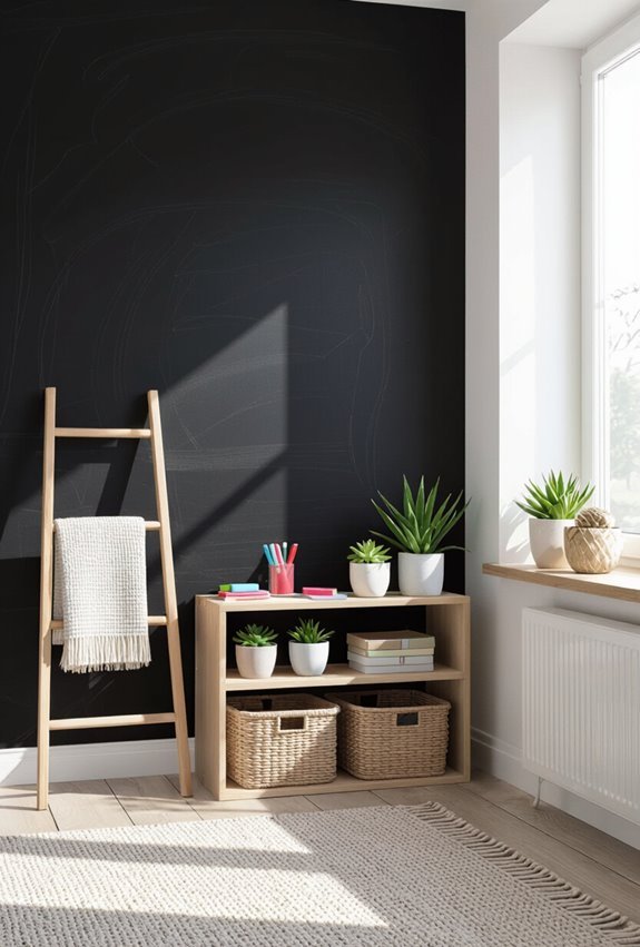 interactive customizable chalkboard mural