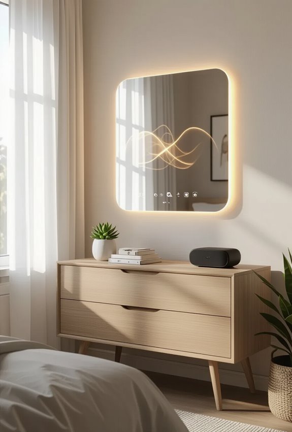 interactive vanity mirror display