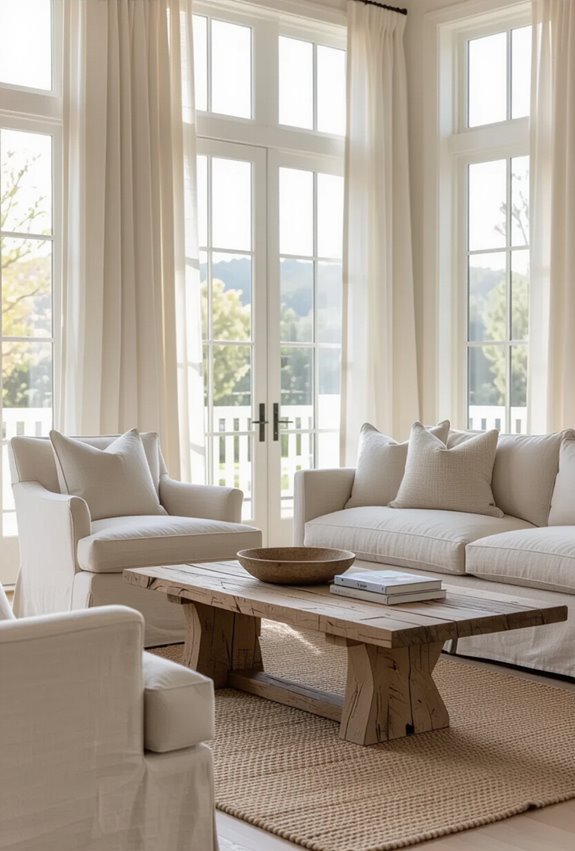 intimate conversational seating arrangement