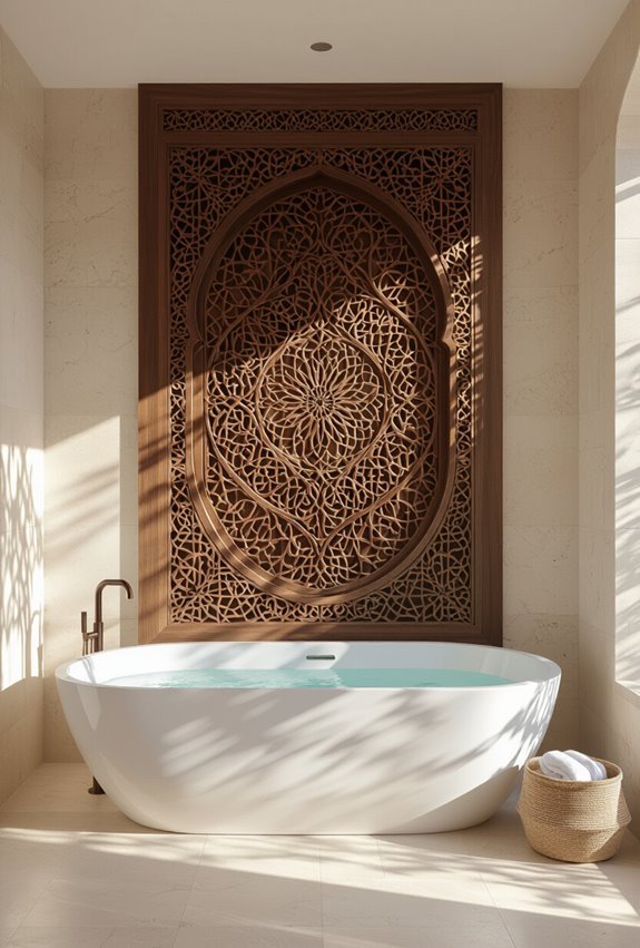 intricate arabic wood carvings