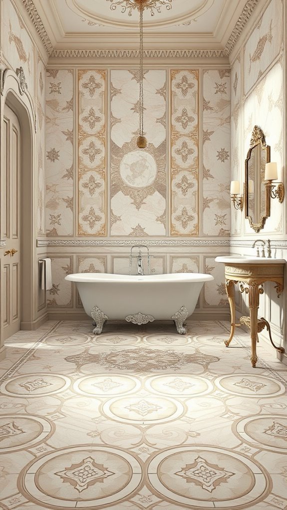intricate geometric grout designs