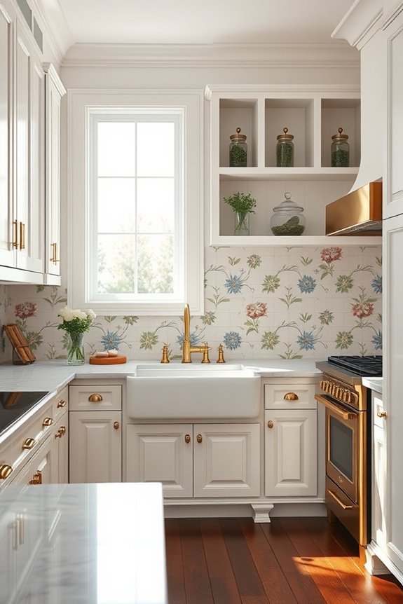 intricate tile kitchen design