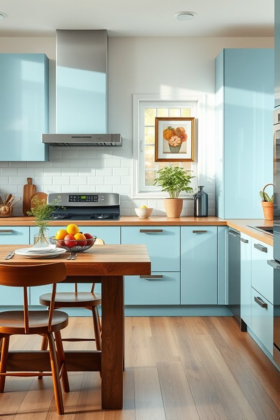 invigorating warm kitchen palette