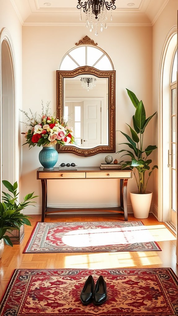 inviting and stylish entrance