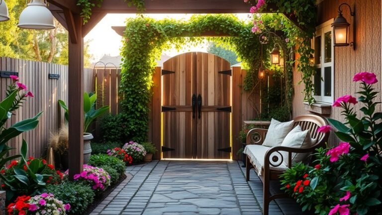 inviting backyard entrance designs