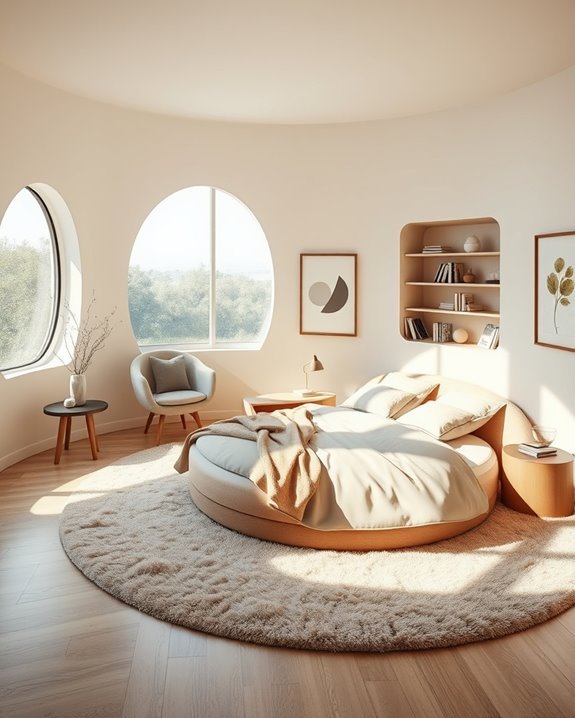inviting circular room flow