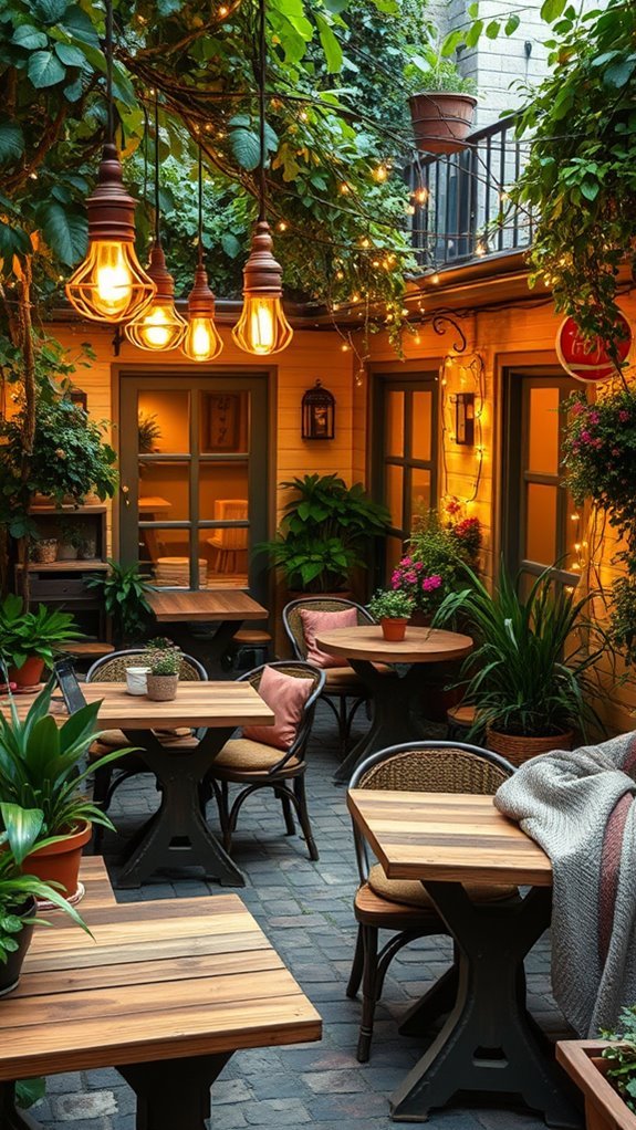 inviting coffee shop ambiance