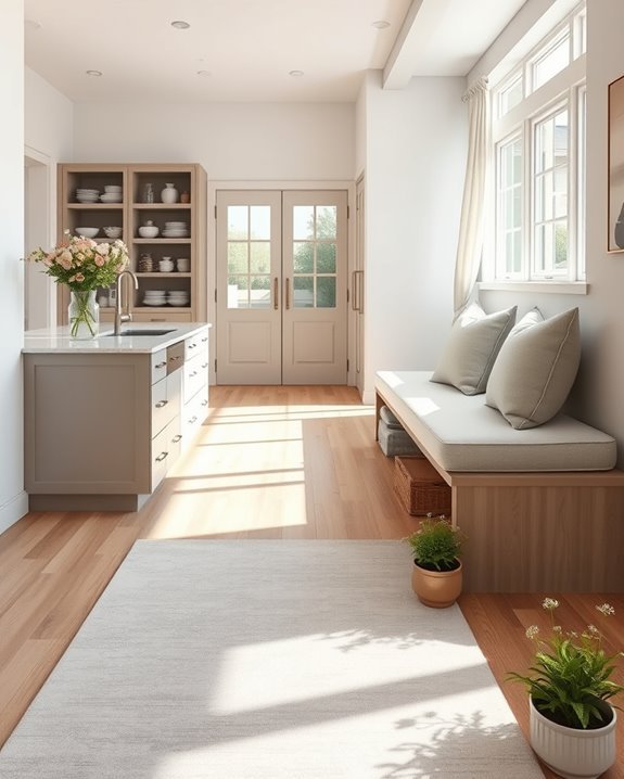 inviting kitchen entrance design