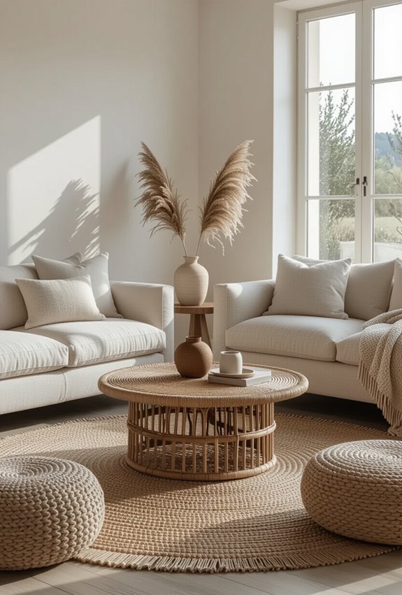 inviting layered conversational seating