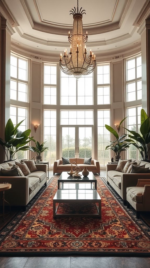 inviting living room entry