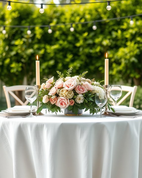 inviting outdoor dining setup
