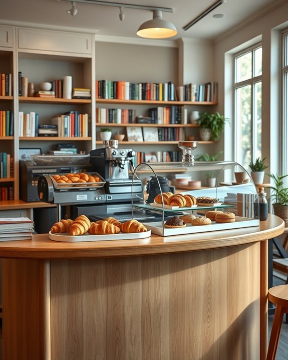 inviting pastry display setup