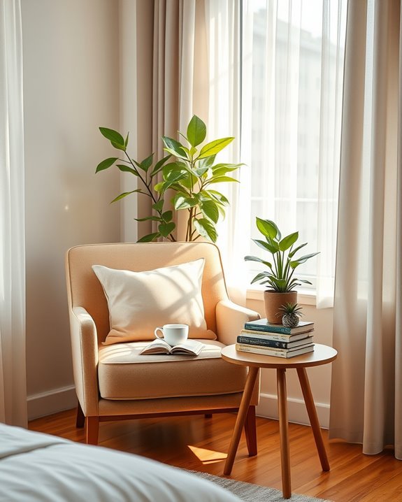 inviting reading nook design