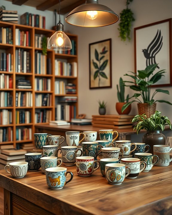 inviting unique mug displays