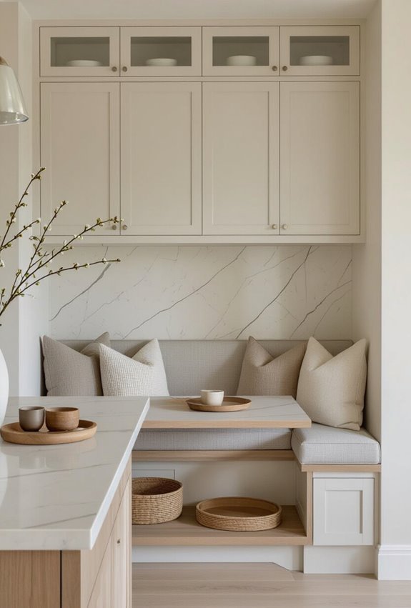 island banquette with storage