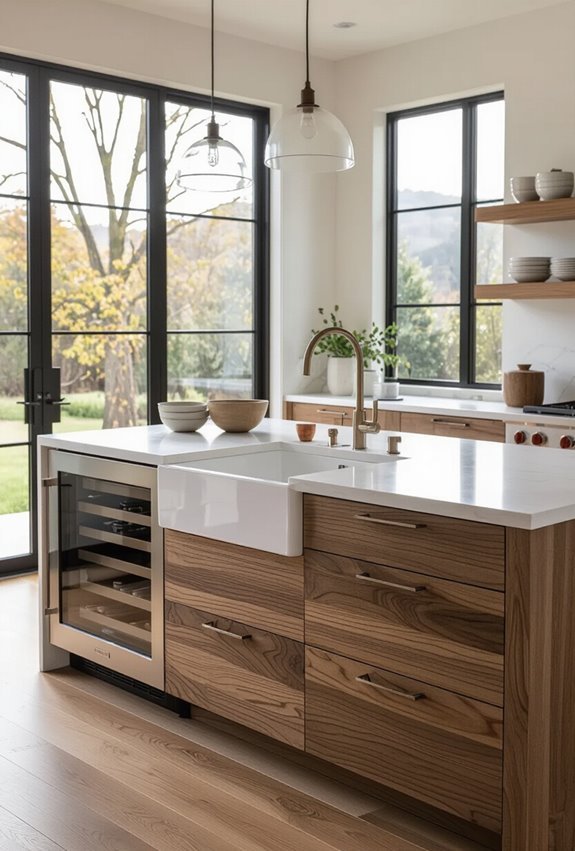 island with under counter refrigeration
