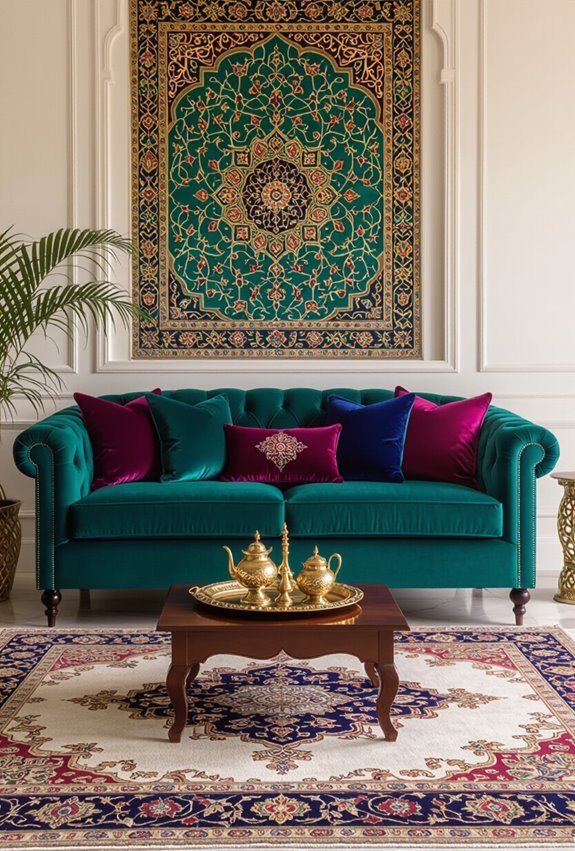 jewel toned arabesque luxe palette
