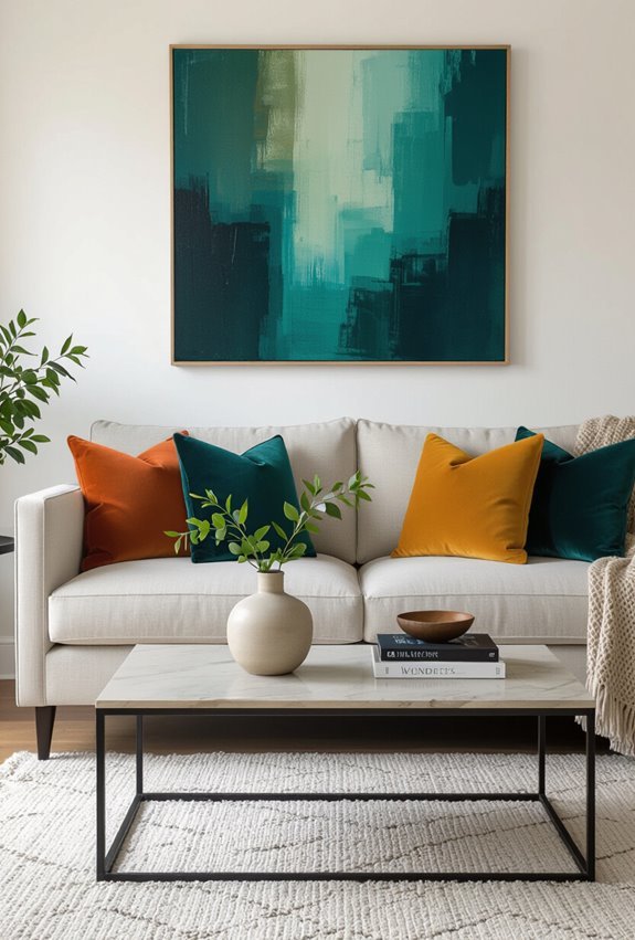 jewel toned metallic accenting