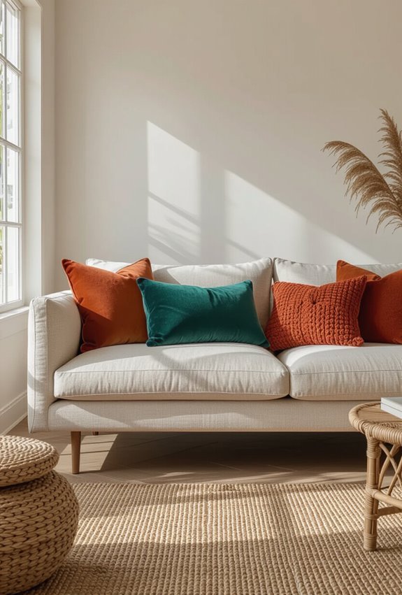 jewel toned modern boho accents