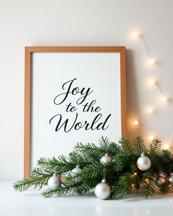 joyful holiday typography art