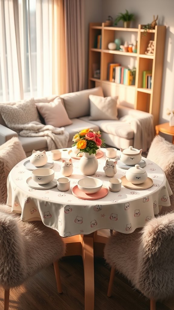 kawaii inspired table decorations ideas