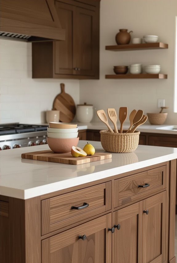 kid friendly durable brown kitchen