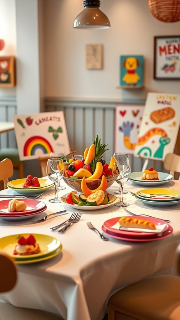 kids menu design contest