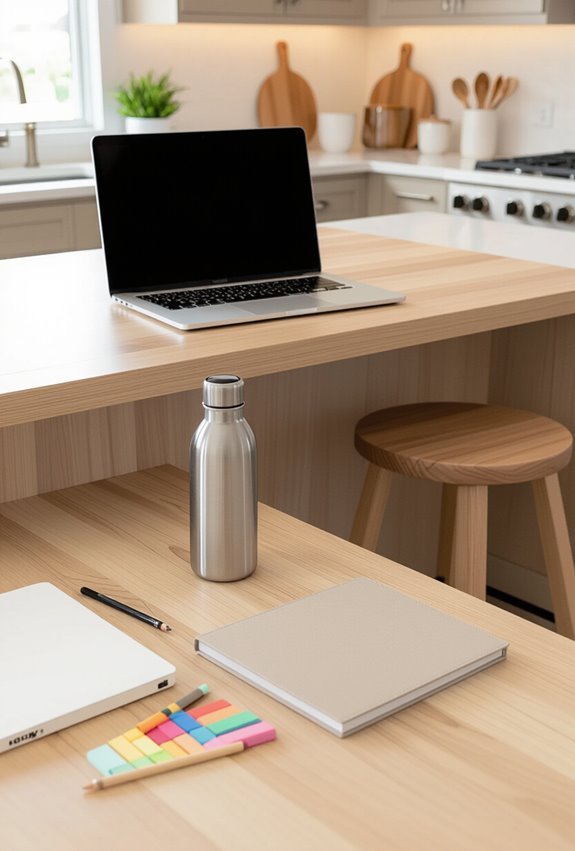 kitchen island homework hub