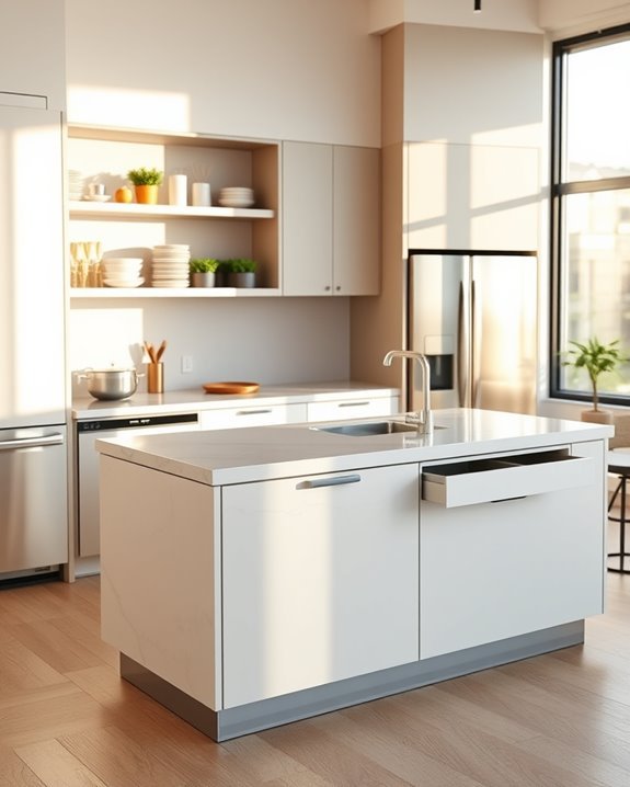kitchen island with storage