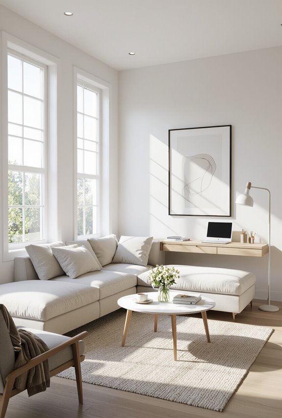 l shaped integrated ergonomic workspace