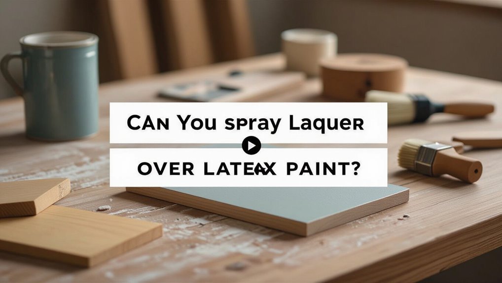 lacquer compatibility with latex