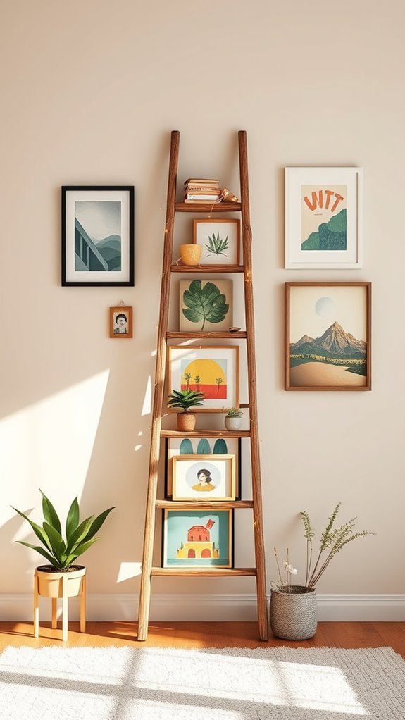 ladder art display ideas