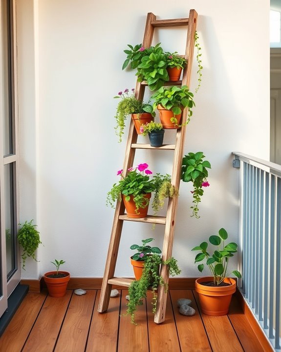 ladder plant stand charm