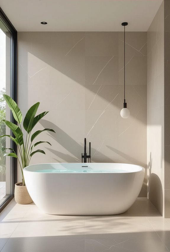 large format seamless porcelain elegance