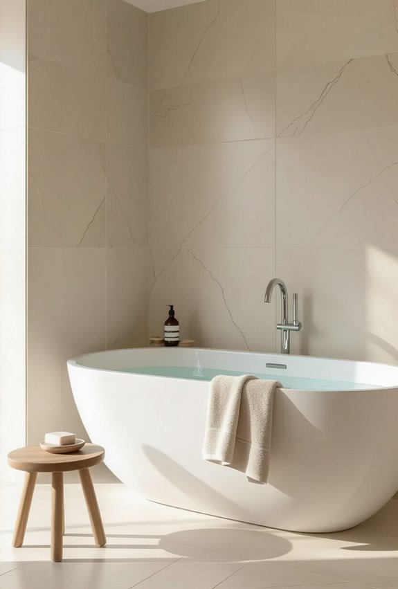 large format tiles minimal grout
